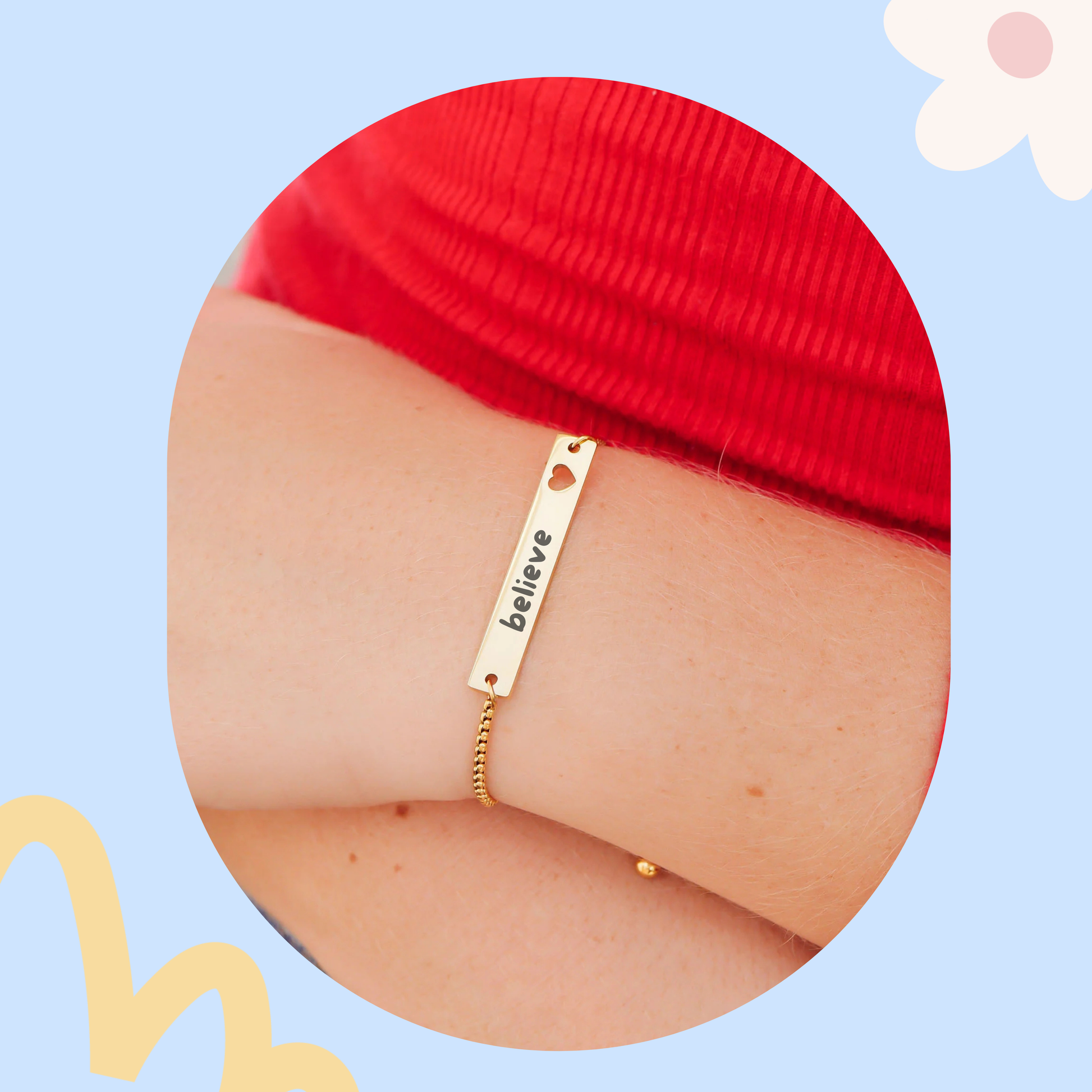 Personalized heart bar bracelet with engraving, perfect for gifts in Port St. Lucie. 