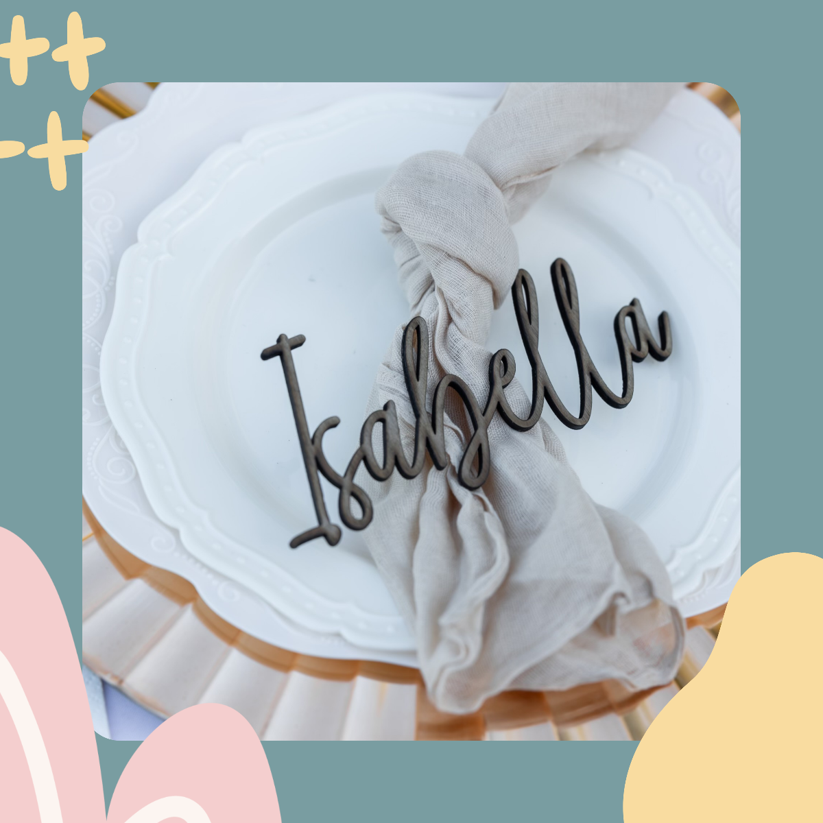 Custom wooden name tags with engraved designs in Port St. Lucie & Palm Beach.